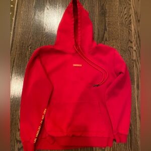 YoungLA Red hoodie warm only a few times.  EUC.